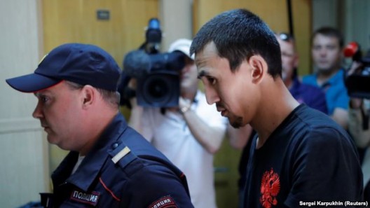 Анарбек Чингиз, обвиняемый в наезде на толпу пешеходов в центре Москвы 16 июня